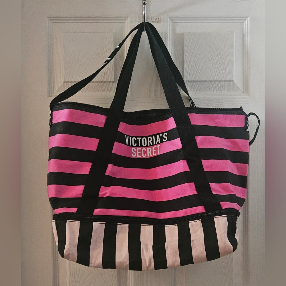 Victoria's Secret Striped Tote Bag - Picture 2 of 7